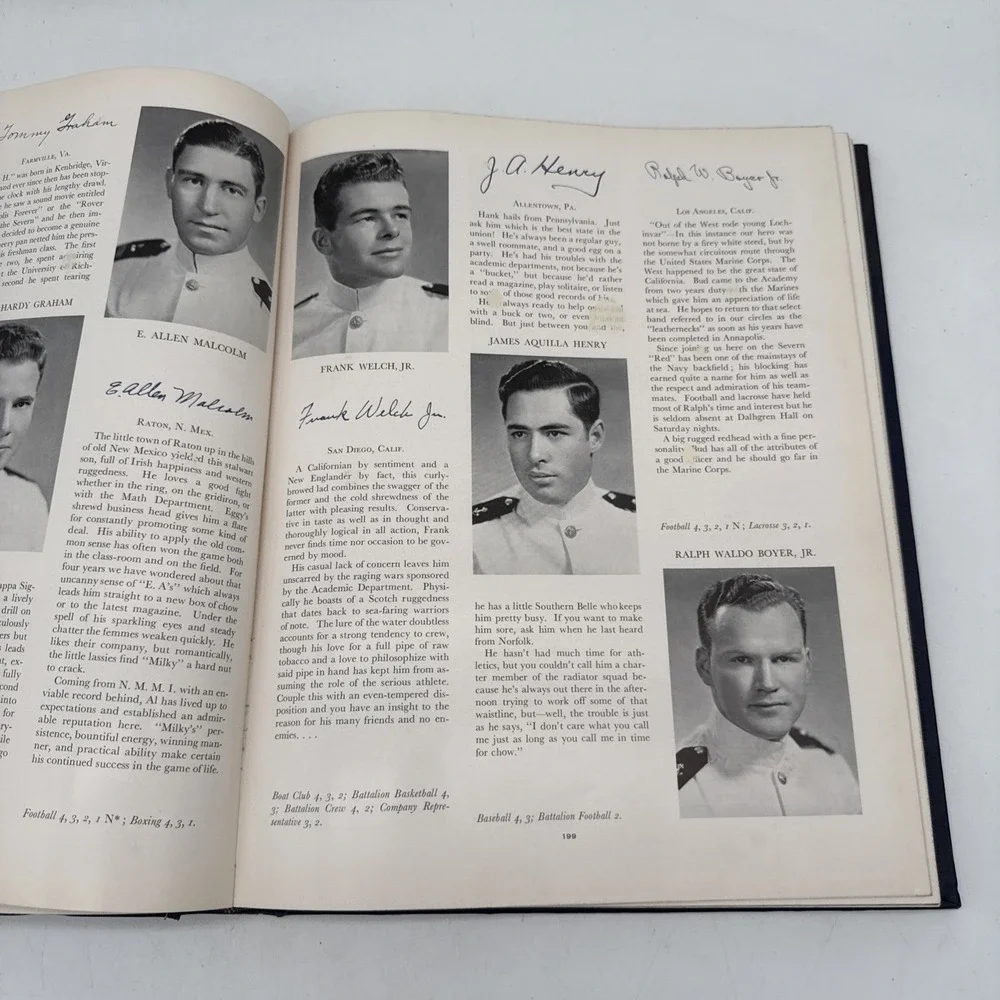 Vintage 1941 United States Naval Academy Lucky Bag Yearbook